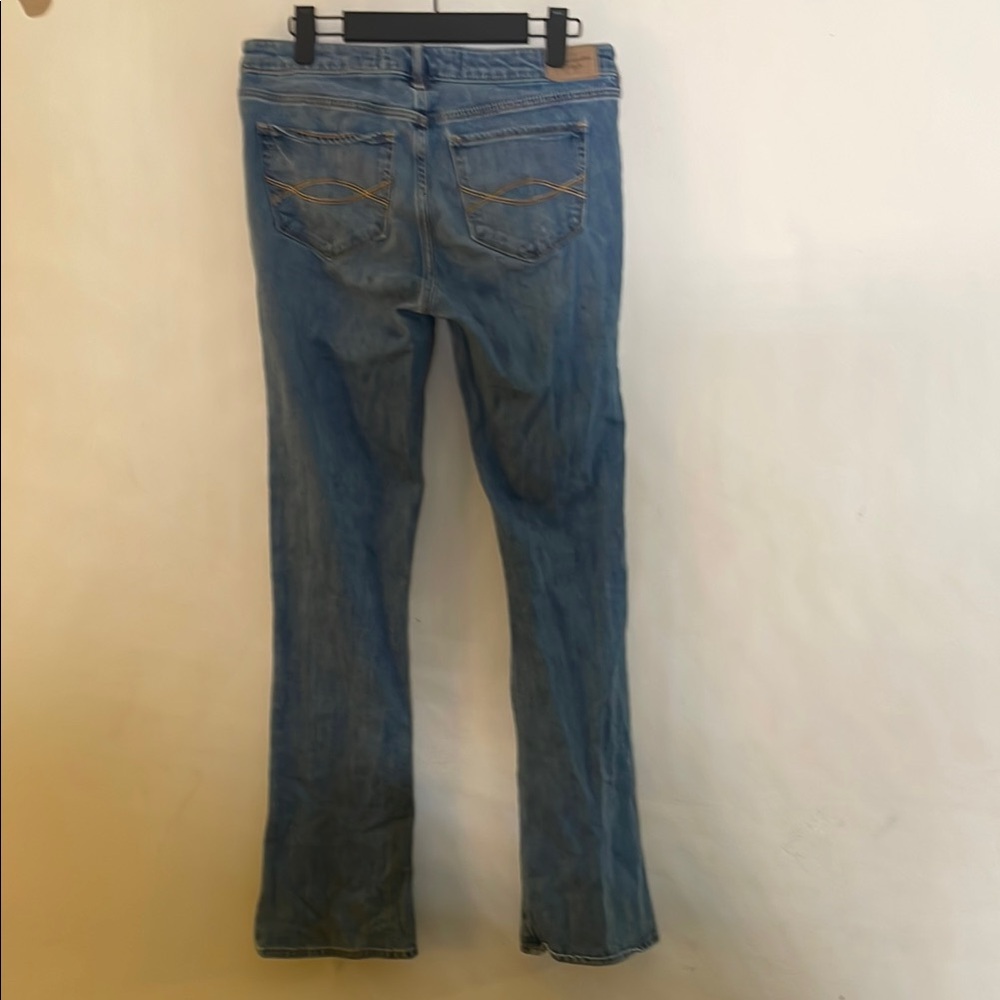 Abercrombie & Fitch Light Blue Boot Cut Jeans - Picture 6 of 7